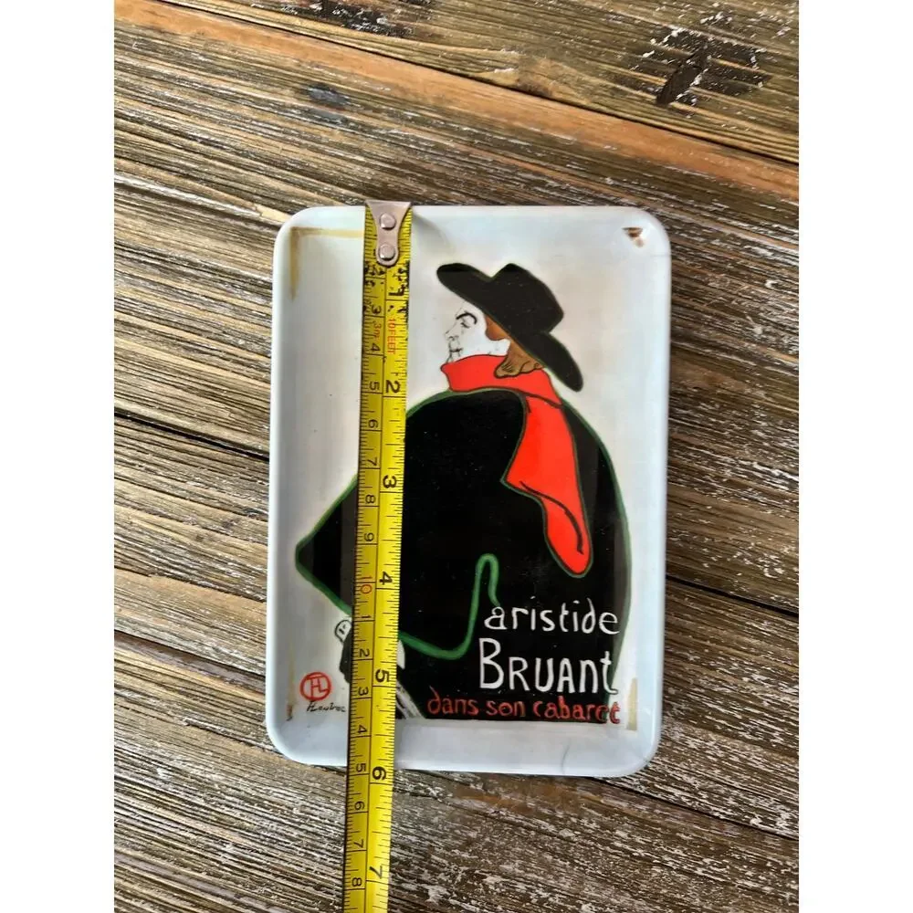 Vintage Aristide Bruant dans son cabaret Tray Boho Made in Italy 6” Long